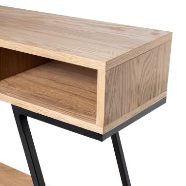 Consola Sami Roble/negro | Relax Muebles