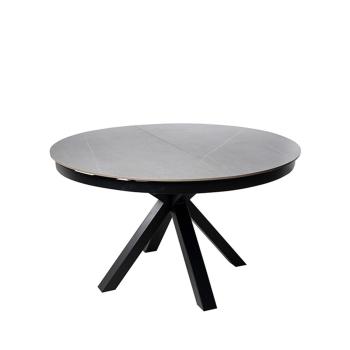 Mesa Zuri 130 Red. Gris/negro | Relax Muebles