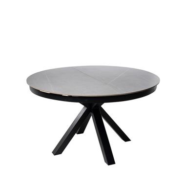 Mesa Zuri 130 Red. Gris/negro | Relax Muebles