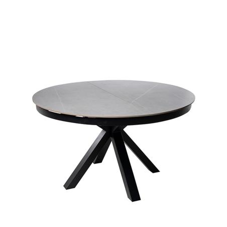 Mesa Zuri 130 Red. Gris/negro | Relax Muebles