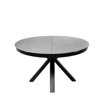 Mesa Zuri 130 Red. Gris/negro | Relax Muebles 2