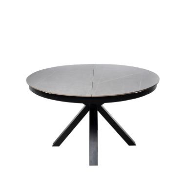 Mesa Zuri 130 Red. Gris/negro | Relax Muebles