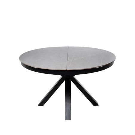 Mesa Zuri 130 Red. Gris/negro | Relax Muebles
