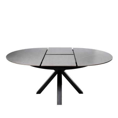Mesa Zuri 130 Red. Gris/negro | Relax Muebles