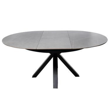 Mesa Zuri 130 Red. Gris/negro | Relax Muebles