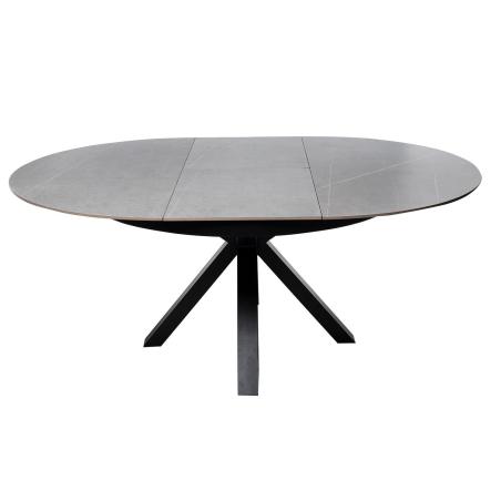 Mesa Zuri 130 Red. Gris/negro | Relax Muebles