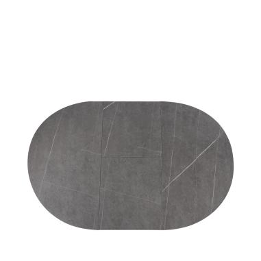 Mesa Zuri 130 Red. Gris/negro | Relax Muebles