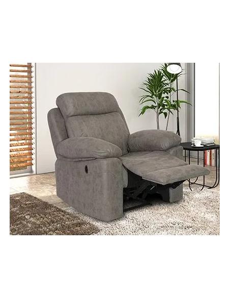 Sillón relax eléctrico a motor Menfis cemento o piedra