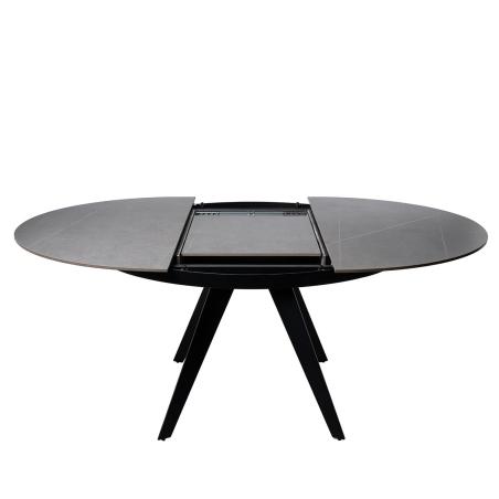 Mesa Luna 130 Red. Gris/negro | Relax Muebles