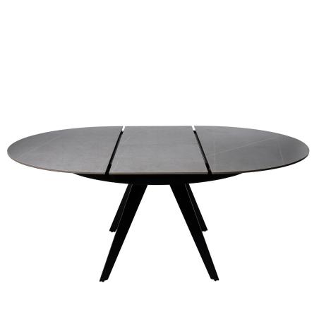 Mesa Luna 130 Red. Gris/negro | Relax Muebles