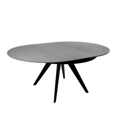 Mesa Luna 130 Red. Gris/negro | Relax Muebles