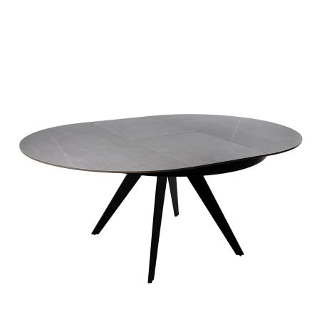 Mesa Luna 130 Red. Gris/negro | Relax Muebles