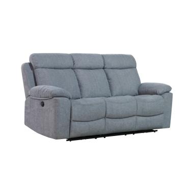 SOFA 3P 3 ASI. RELAX ELÉCTRICO MOD OLIMPO GRIS EN RELAXMUEBLES.COM