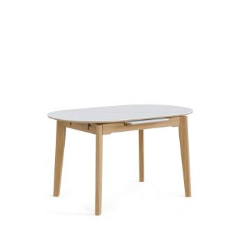 Mesa Velma 140 Ext.blanco/roble | Relax Muebles