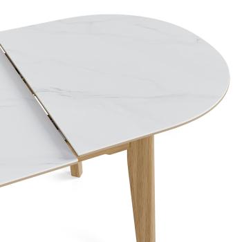 Mesa Velma 140 Ext.blanco/roble | Relax Muebles 2