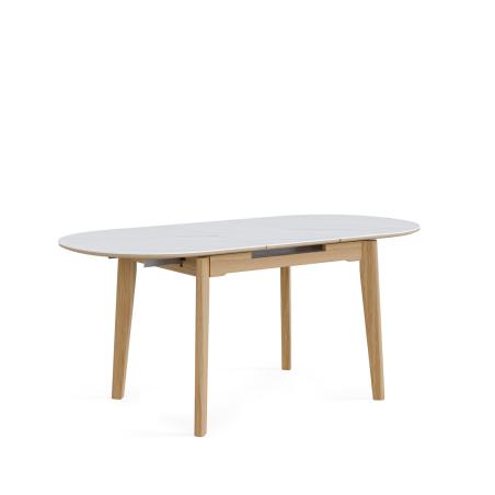 Mesa Velma 140 Ext.blanco/roble | Relax Muebles