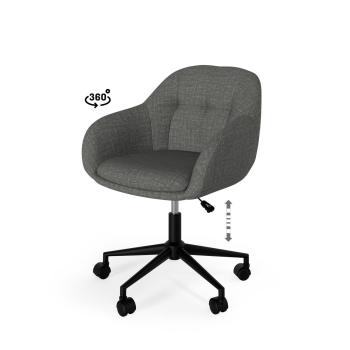 Silla Oficina Canterbury Gris Oscuro | Relax Muebles
